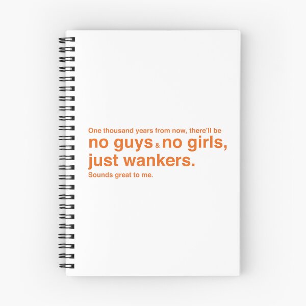 Item preview, One Thousand Years from Now – Trainspotting Quote – Minimalist Orange Text designed and sold by NiceHatHarry.