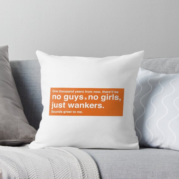Item preview, One Thousand Years from Now – Trainspotting Quote – Minimalist Orange Frame designed and sold by NiceHatHarry.