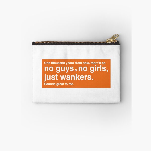 Item preview, One Thousand Years from Now – Trainspotting Quote – Minimalist Orange Frame designed and sold by NiceHatHarry.