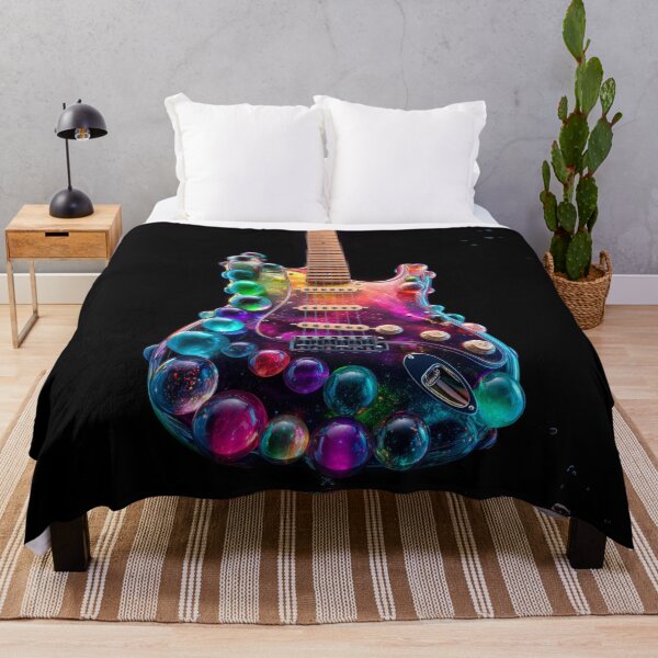 Item preview, Galactic Bubbles – Electric Guitar from Another Dimension designed and sold by VisionaryVeils.