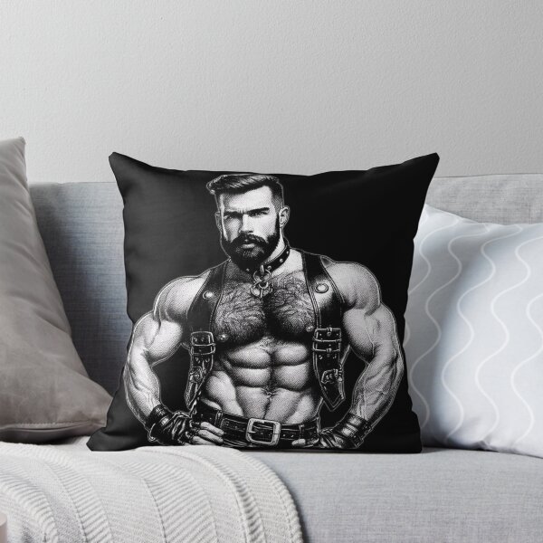 Item preview, Gay Leather Bar Pride "Hans" Leather Bar Berlin Pride Pointillism Graphic Design designed and sold by ItsAKinkThing.