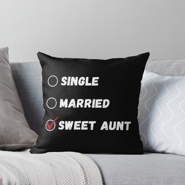 Item preview, Single Married Sweet Aunt, Funny Aunt Shirt designed and sold by Sleepy Cat Design.