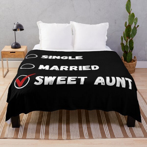 Item preview, Single Married Sweet Aunt, Funny Aunt Shirt designed and sold by Sleepy Cat Design.