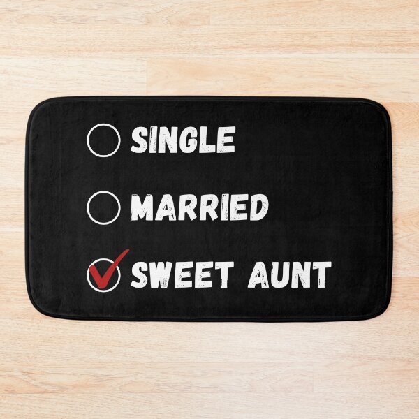 Item preview, Single Married Sweet Aunt, Funny Aunt Shirt designed and sold by Sleepy Cat Design.