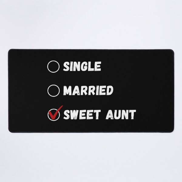Item preview, Single Married Sweet Aunt, Funny Aunt Shirt designed and sold by Sleepy Cat Design.