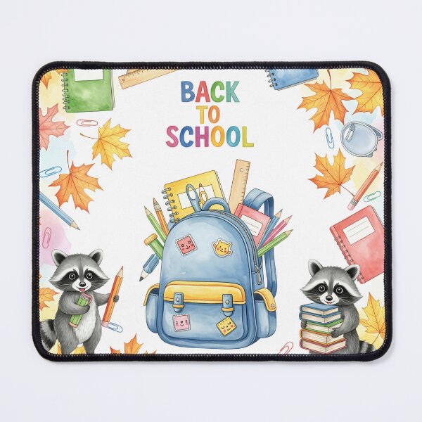 Item preview, Raccoons and School Supplies - Back to School designed and sold by naughty-raccoon.