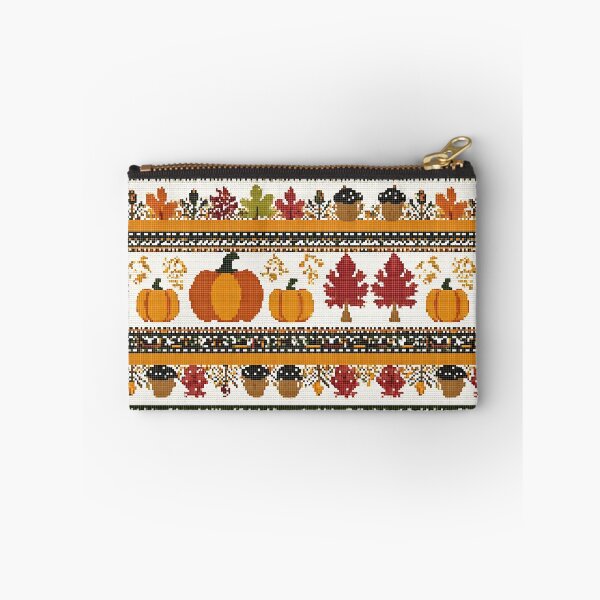 Item preview, Autumn-inspired Nordic pixel seamless pattern 1 designed and sold by Shuga-Design.