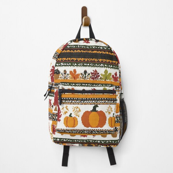 Item preview, Autumn-inspired Nordic pixel seamless pattern 1 designed and sold by Shuga-Design.