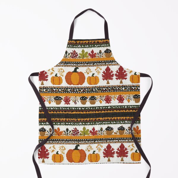 Item preview, Autumn-inspired Nordic pixel seamless pattern 1 designed and sold by Shuga-Design.