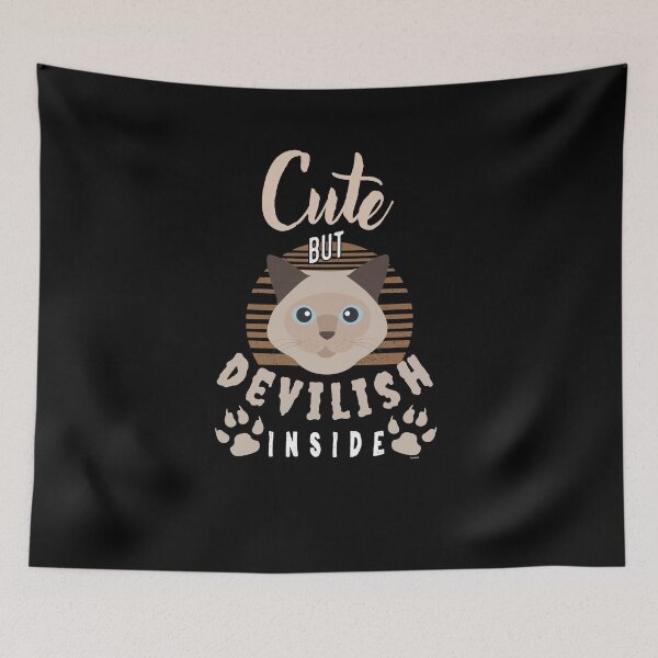 Item preview, Cute But Devilish Cat designed and sold by TomGiantDesigns.