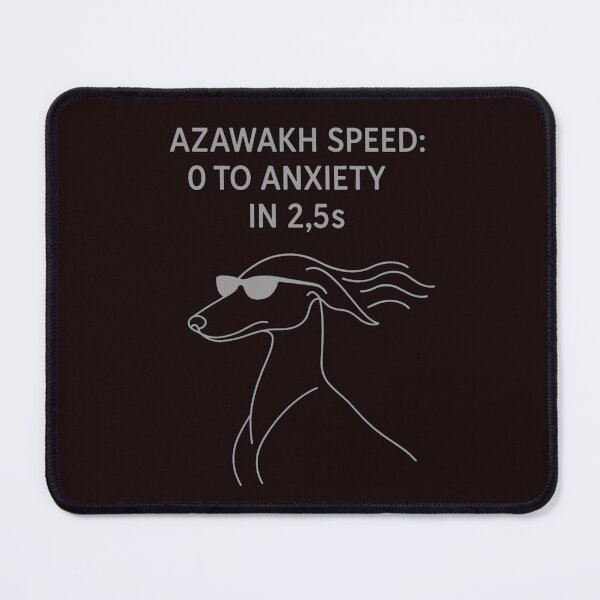 Item preview, Azawakh Speed – Funny Sighthound Line Art Dog Design designed and sold by FrameFlow.