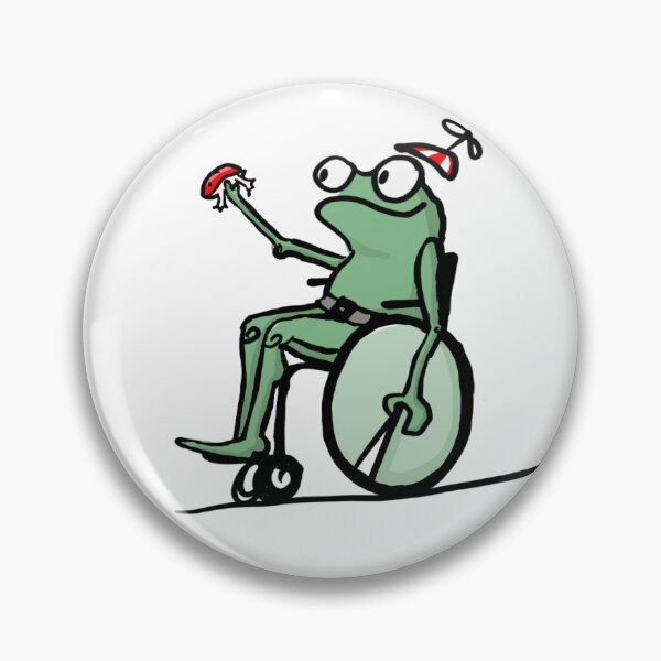 Item preview, Frog in wheelchair designed and sold by holidayzical.