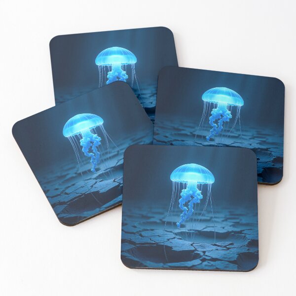 Item preview, Luminous Jellyfish in a Deserted Abyss designed and sold by oanaunciuleanu.