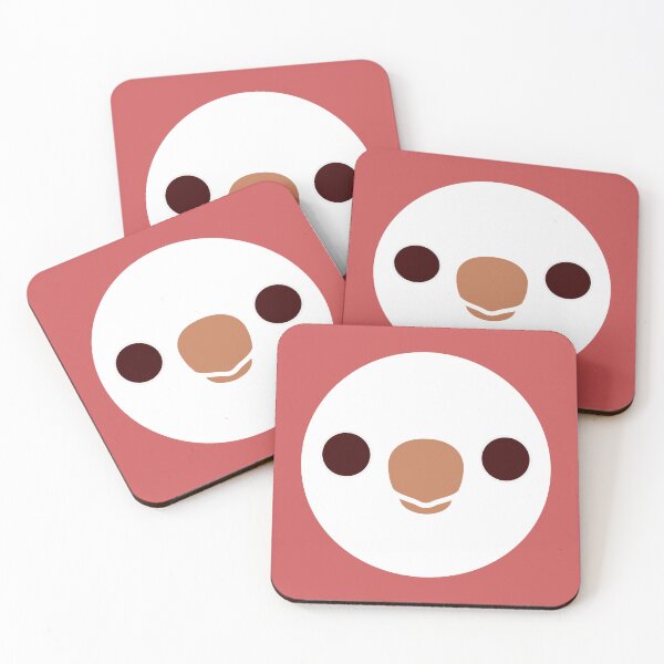 Item preview, The face of a Albino Monk Parakeet designed and sold by INKOYADO.