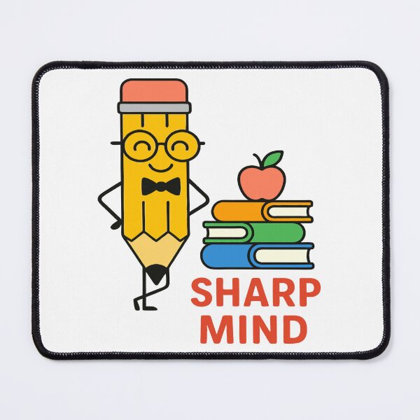 Item preview, Sharp Mind Nerdy Pencil and Books Back to School designed and sold by Taans-Creation.