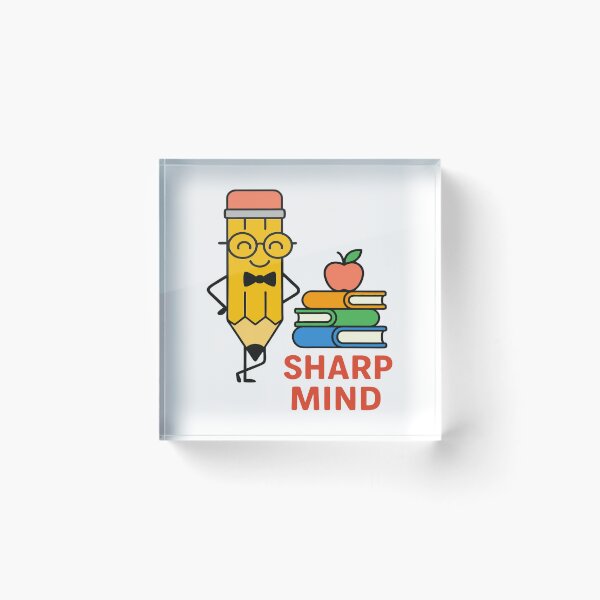 Item preview, Sharp Mind Nerdy Pencil and Books Back to School designed and sold by Taans-Creation.