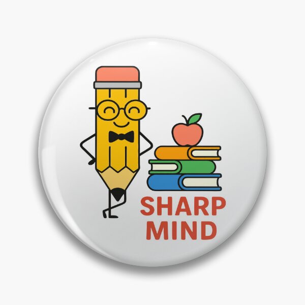 Item preview, Sharp Mind Nerdy Pencil and Books Back to School designed and sold by Taans-Creation.