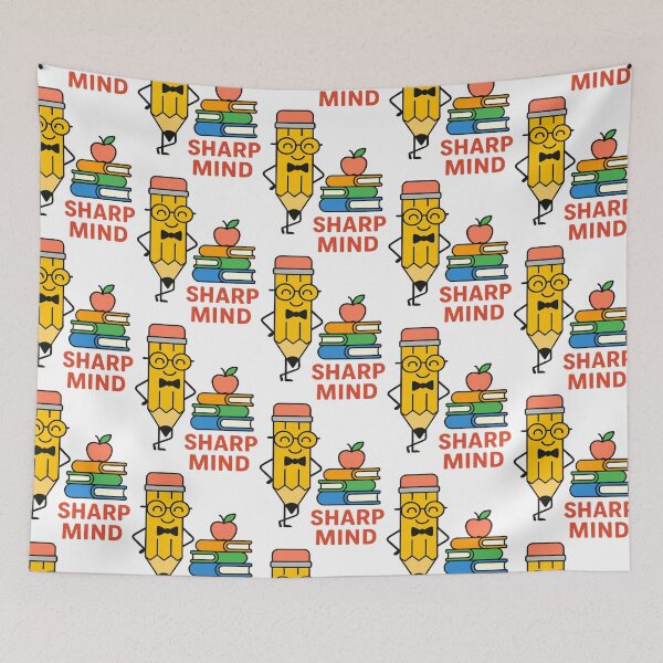 Item preview, Sharp Mind Nerdy Pencil and Books Back to School designed and sold by Taans-Creation.