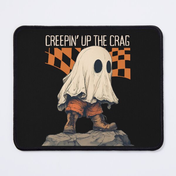 Item preview, Creepin Up The Crag Funny Halloween Ghost Hiking Climbing designed and sold by MTJ-Mushrooms.
