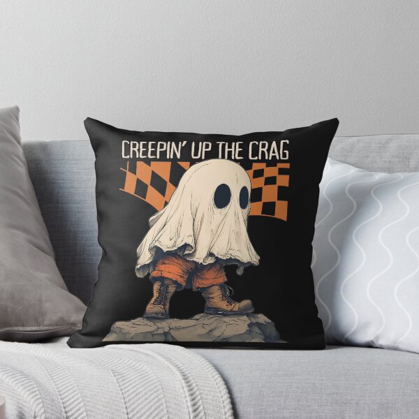 Item preview, Creepin Up The Crag Funny Halloween Ghost Hiking Climbing  designed and sold by MTJ-Mushrooms.