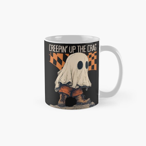 Item preview, Creepin Up The Crag Funny Halloween Ghost Hiking Climbing  designed and sold by MTJ-Mushrooms.