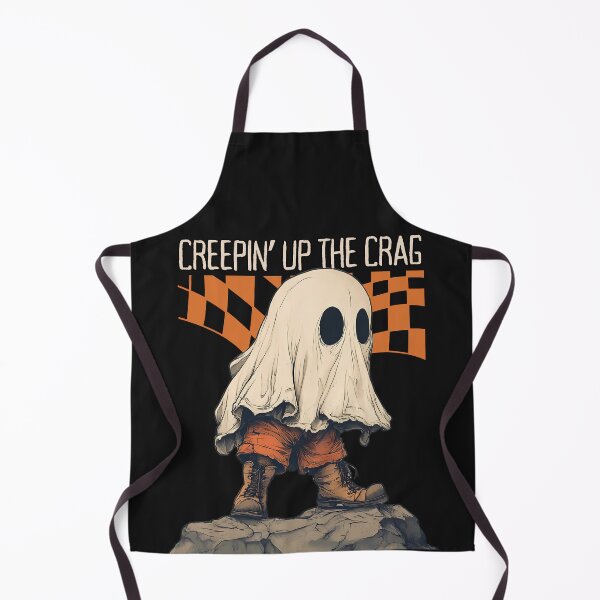 Item preview, Creepin Up The Crag Funny Halloween Ghost Hiking Climbing designed and sold by MTJ-Mushrooms.
