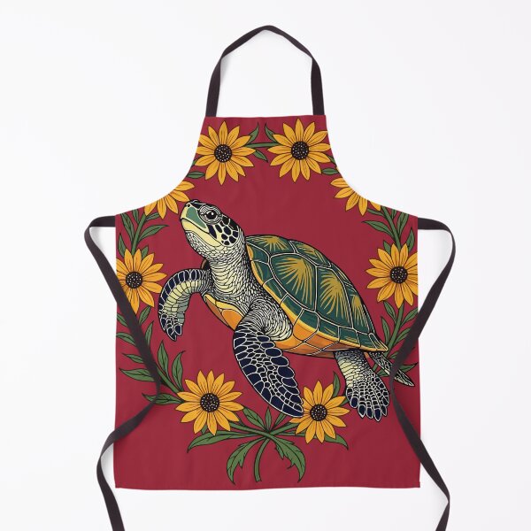 Item preview, Malaclemys Terrapin And Black Eyed Susan Flowers designed and sold by taiche.