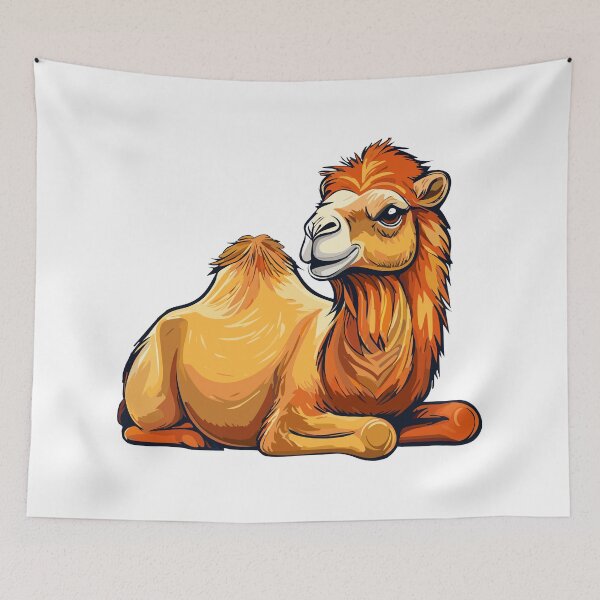 Item preview, Lying dromedary camel, Arabian camel and one-humped camel (Camelus dromedarius) designed and sold by Danler.