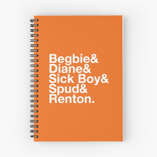 Item preview, Begbie & Diane & Sick Boy & Spud & Renton – Trainspotting Characters List - White Text designed and sold by NiceHatHarry.