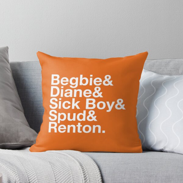 Item preview, Begbie & Diane & Sick Boy & Spud & Renton – Trainspotting Characters List - White Text designed and sold by NiceHatHarry.