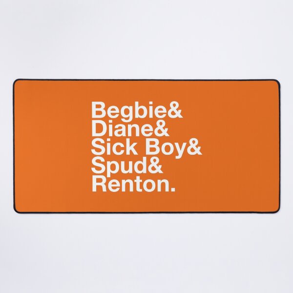 Item preview, Begbie & Diane & Sick Boy & Spud & Renton – Trainspotting Characters List - White Text designed and sold by NiceHatHarry.