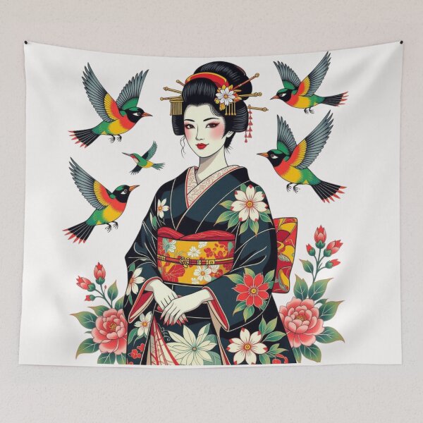 Item preview, Geisha Tattoo Art designed and sold by Planetporridge.