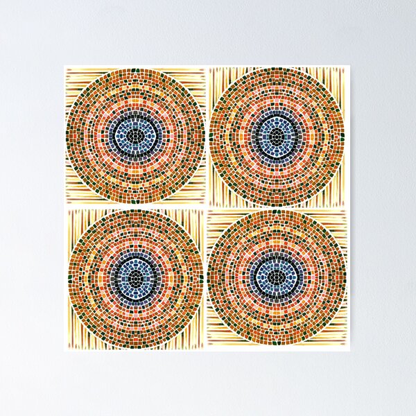 Item preview, Woven Evil Eye Mosaic designed and sold by CNGooge.