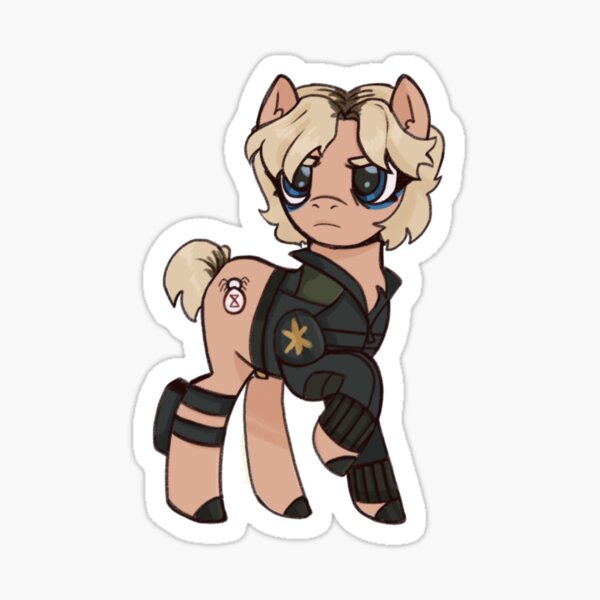 Item preview, Yelena Thunderbolts mlp sticker designed and sold by ScaredofStyro.