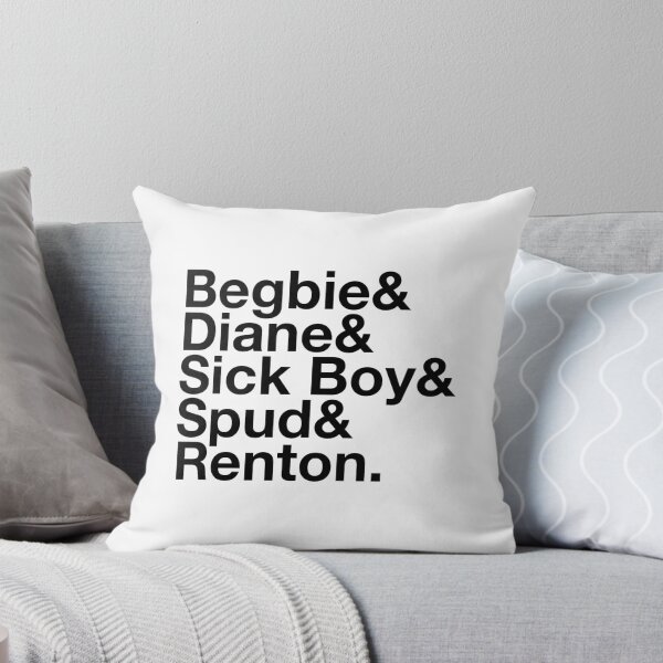 Item preview, Begbie & Diane & Sick Boy & Spud & Renton – Trainspotting Characters List - Black Text designed and sold by NiceHatHarry.