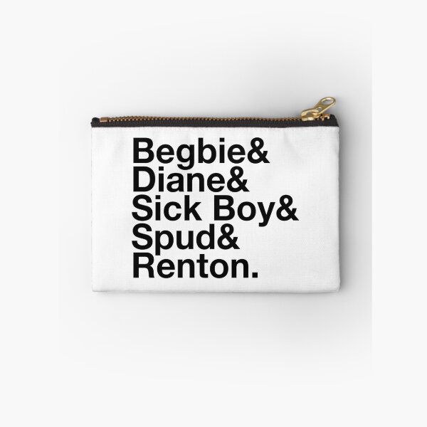 Item preview, Begbie & Diane & Sick Boy & Spud & Renton – Trainspotting Characters List - Black Text designed and sold by NiceHatHarry.