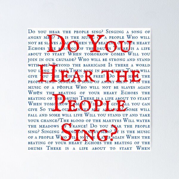 Item preview, Les Miserable Lyrics designed and sold by broadwaygirl142.