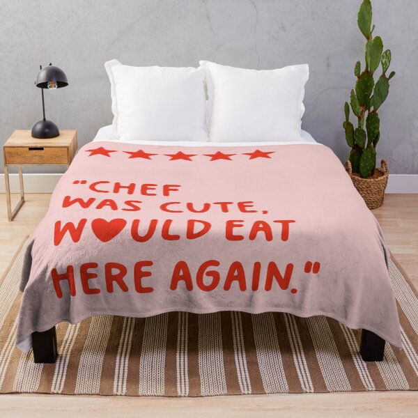 Item preview, Chef Was Cute Would Eat Here Again Quote (Sweet Red Tone) designed and sold by Paigaam.
