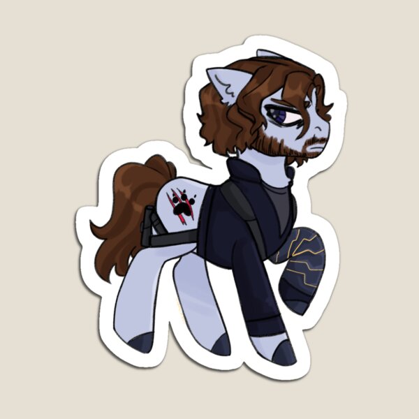 Item preview, Pegatina de Bucky Barnes Thunderbolts de MLP designed and sold by ScaredofStyro.