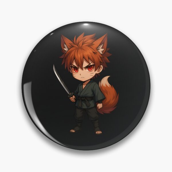 Item preview, Shinobii Kiddo – Chibi Ninja Boy with Spiky Hair and Scroll designed and sold by ColorSplash123.