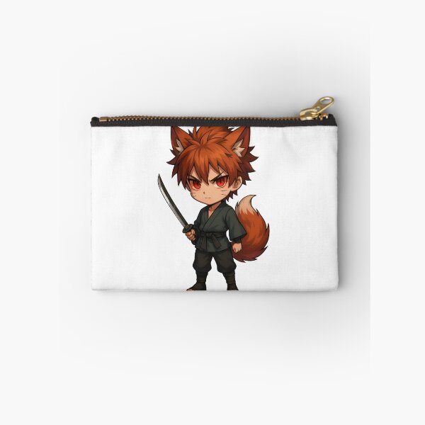 Item preview, Shinobii Kiddo – Chibi Ninja Boy with Spiky Hair and Scroll designed and sold by ColorSplash123.