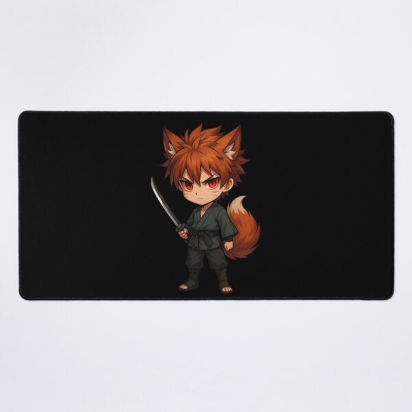 Item preview, Shinobii Kiddo – Chibi Ninja Boy with Spiky Hair and Scroll designed and sold by ColorSplash123.