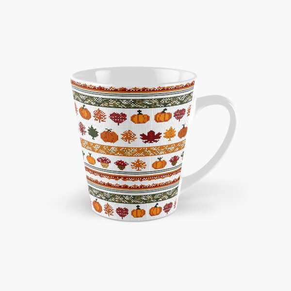 Item preview, Autumn-inspired Nordic pixel seamless pattern 4 designed and sold by Shuga-Design.