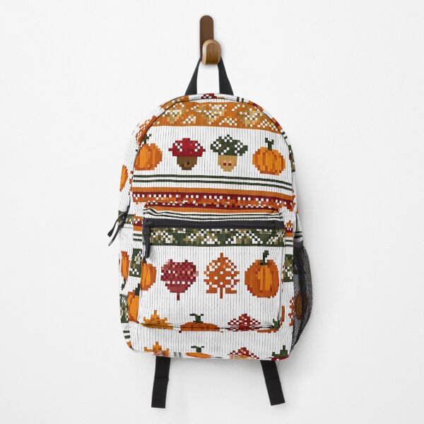 Item preview, Autumn-inspired Nordic pixel seamless pattern 4 designed and sold by Shuga-Design.