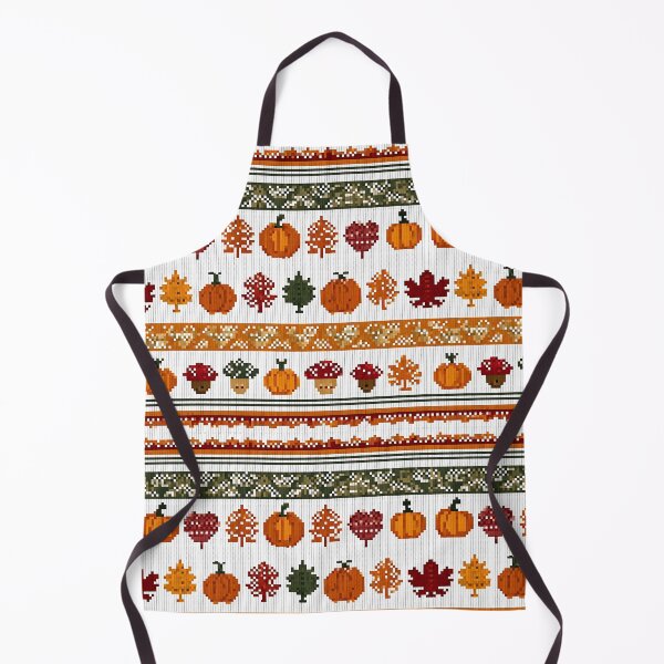 Item preview, Autumn-inspired Nordic pixel seamless pattern 4 designed and sold by Shuga-Design.