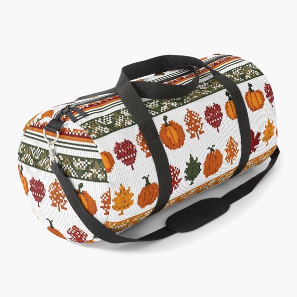 Item preview, Autumn-inspired Nordic pixel seamless pattern 4 designed and sold by Shuga-Design.