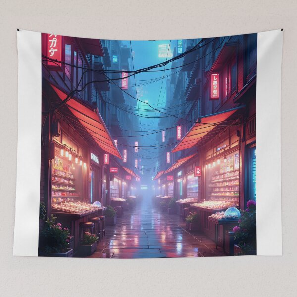 Item preview, Neon Alley of Tomorrow designed and sold by oanaunciuleanu.