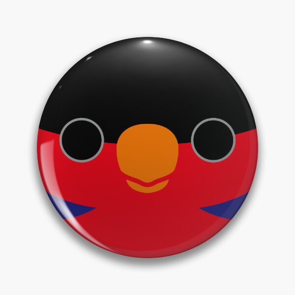 Item preview, The face of a Black-capped lory designed and sold by INKOYADO.
