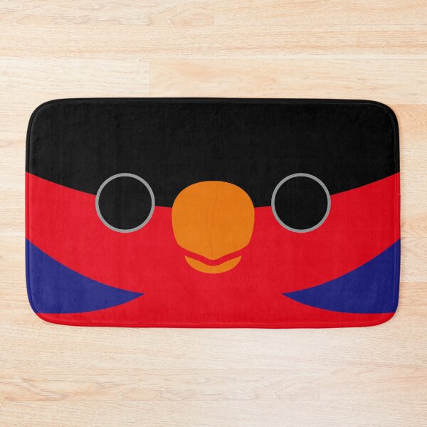 Item preview, The face of a Black-capped lory designed and sold by INKOYADO.