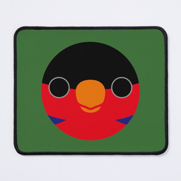 Item preview, The face of a Black-capped lory designed and sold by INKOYADO.